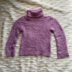 Abound Purple Lilac Soft Plush Turtleneck Y2K Sz XS